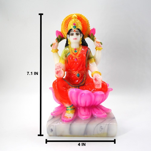 Goddess Laxmi Idols Showpiece for Temple Pooja Room Diwali Decoration Gifts for Family Friends Corporate Client Mother Father